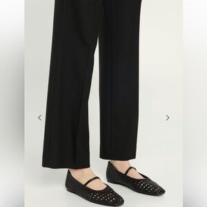 VINCE
Vivian Crochet Leather Mary Jane Ballerina Flats
Black Woven Leather 9.5